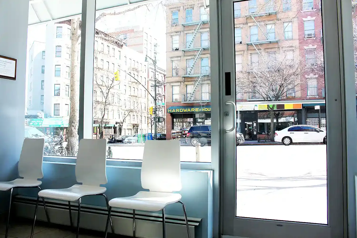 Our calm, naturally lit waiting room